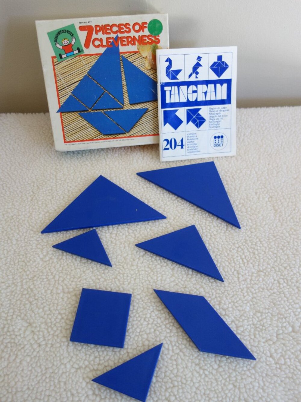 Vntg – DISCOVERY TOYS – Complete & Pieces of Cleverness – Shapes / Puzzles
